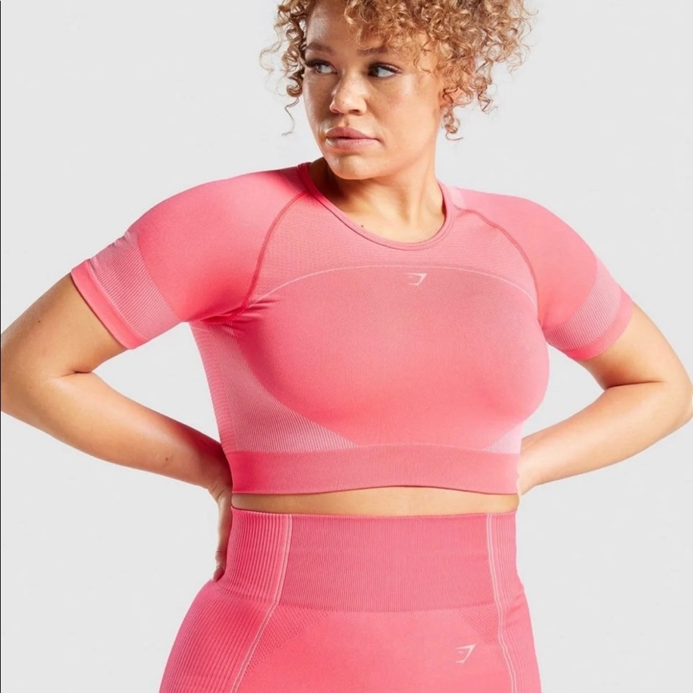 NWT GYMSHARK ultra seamless crop top